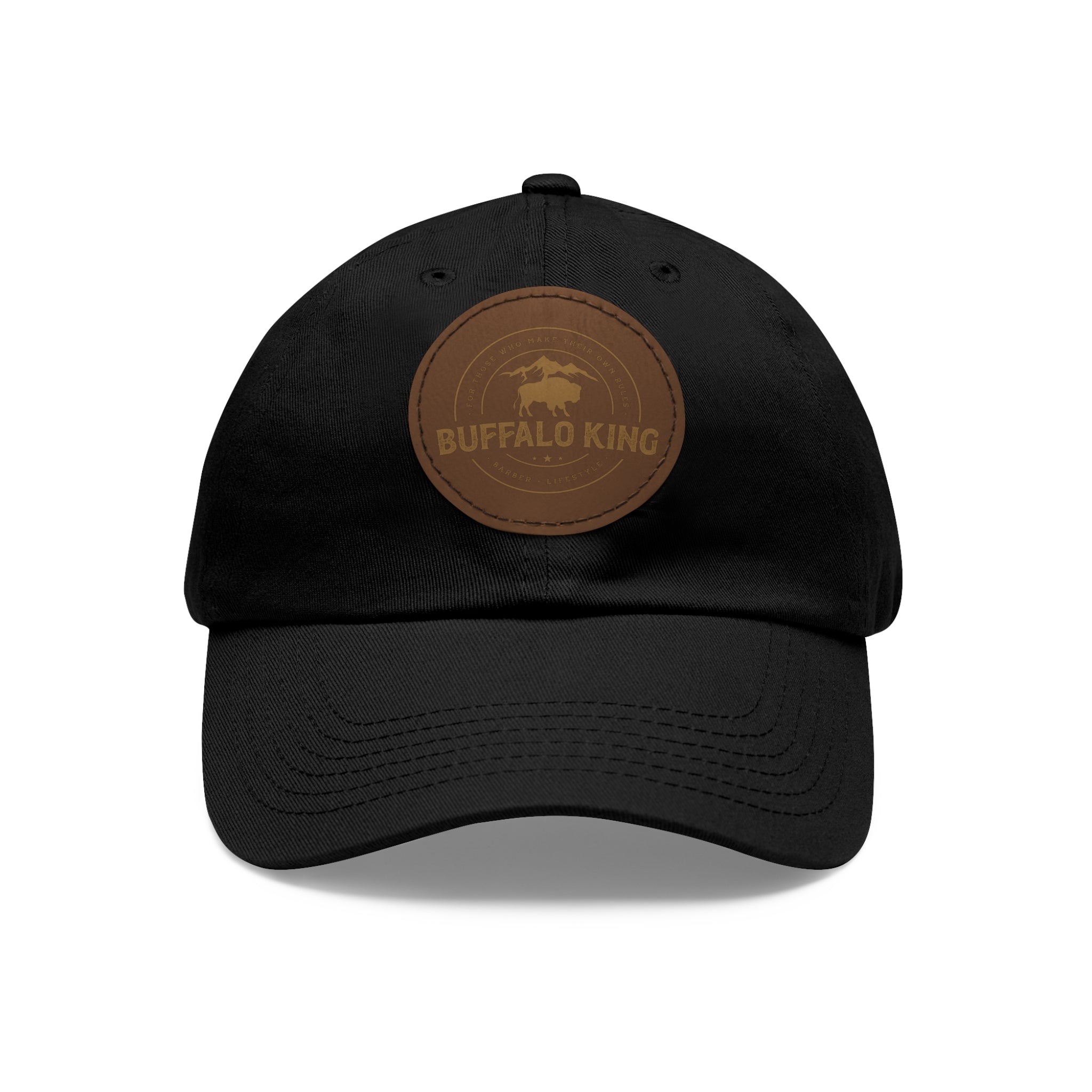 Buffalo King Dad Hat with Leather Patch - Casual Style Cap for Every Occasion