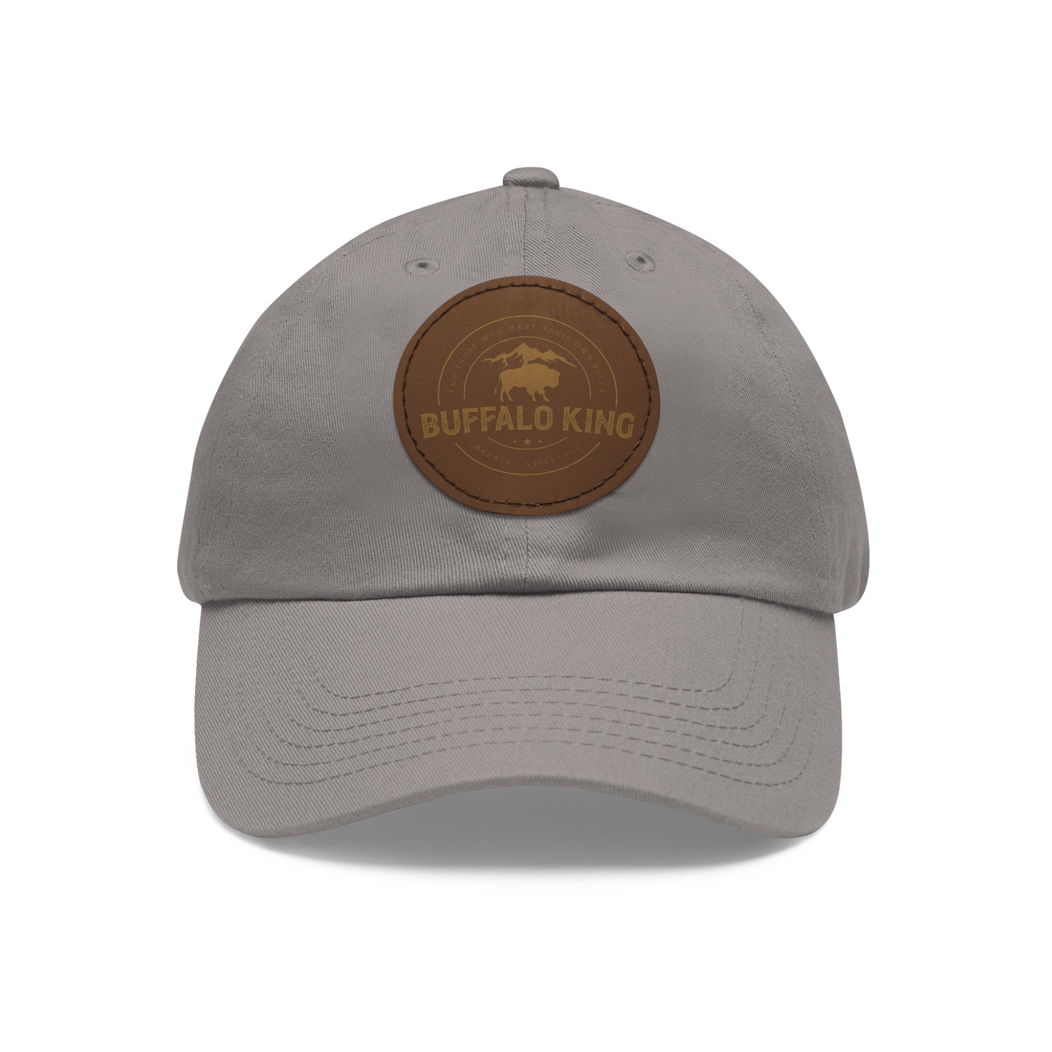 Buffalo King Dad Hat with Leather Patch - Casual Style Cap for Every Occasion