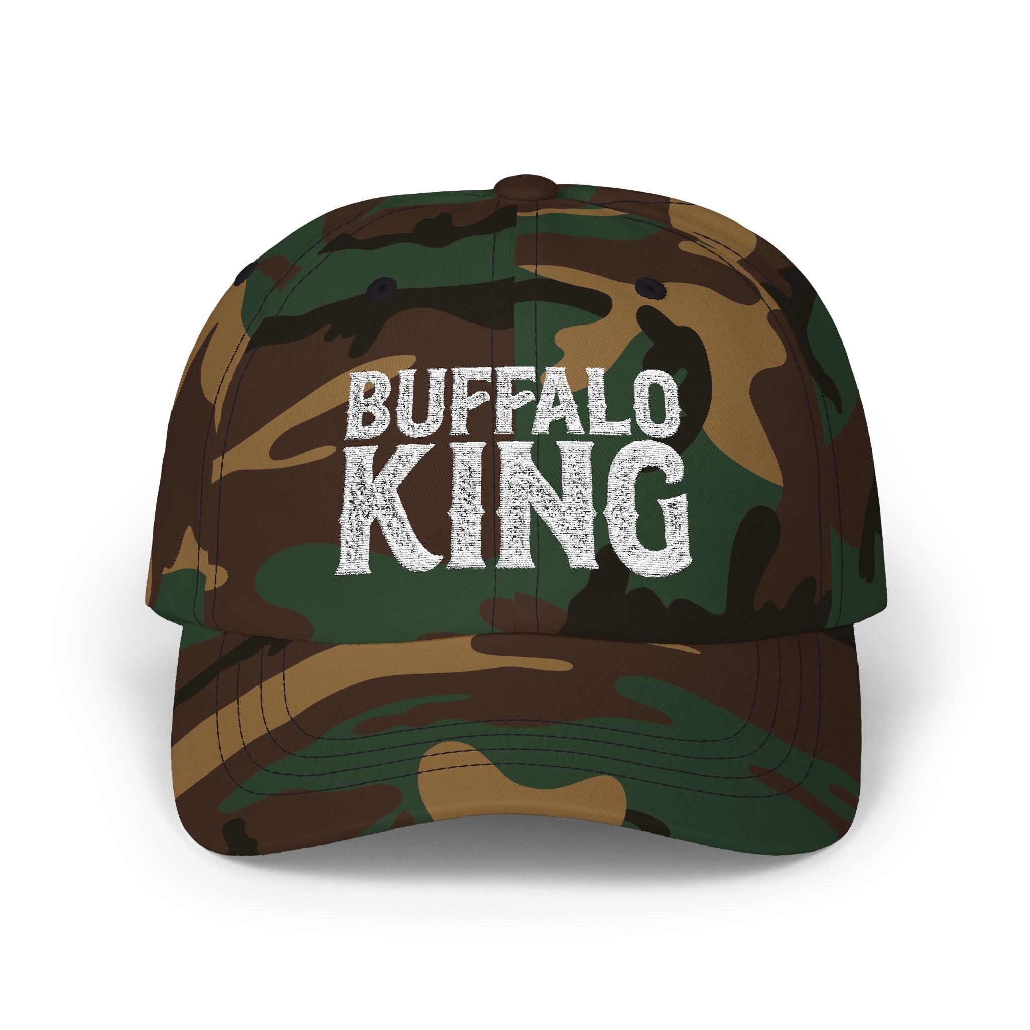 Buffalo King Camo Dad Cap - Stylish & Comfortable Everyday Hat for Outdoor Enthusiasts