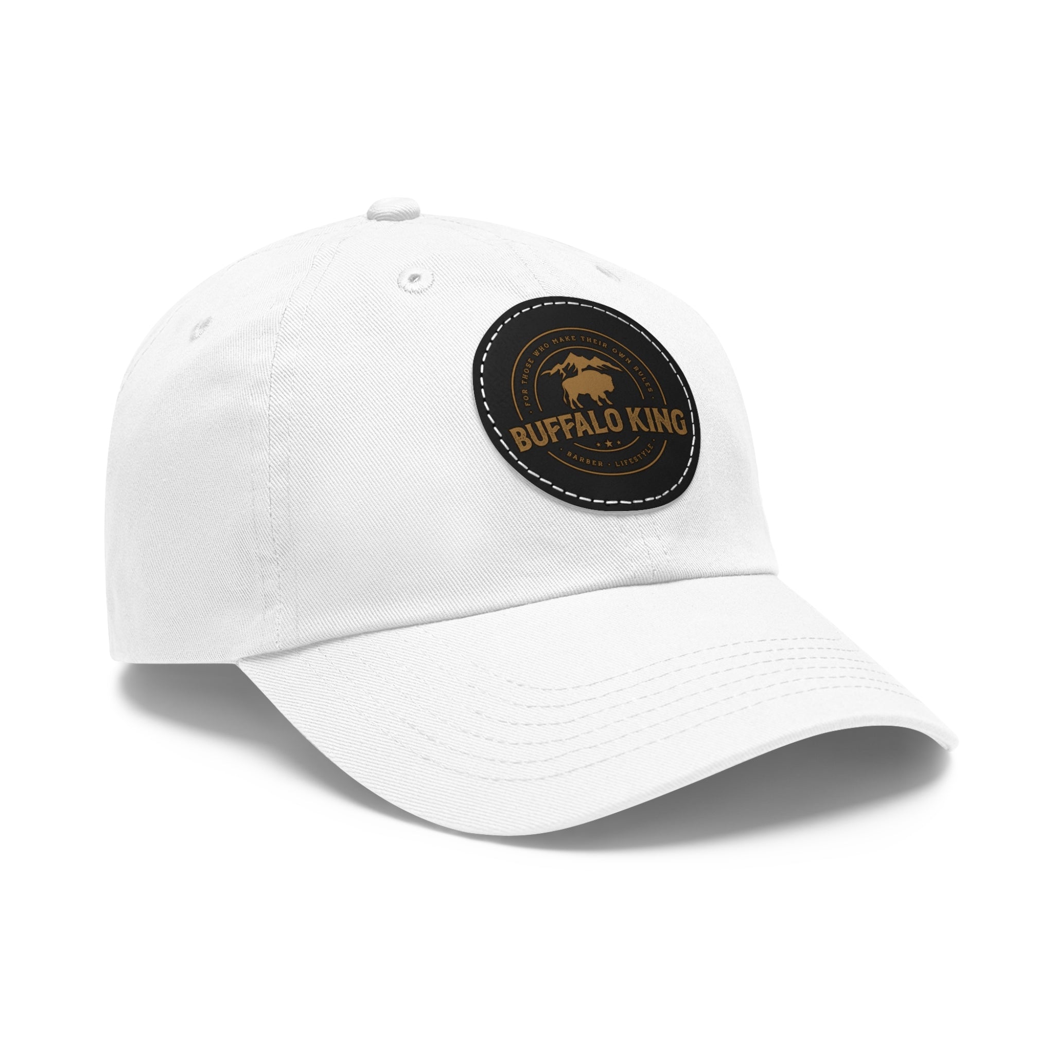 Buffalo King Dad Hat with Leather Patch - Casual Style Cap for Every Occasion