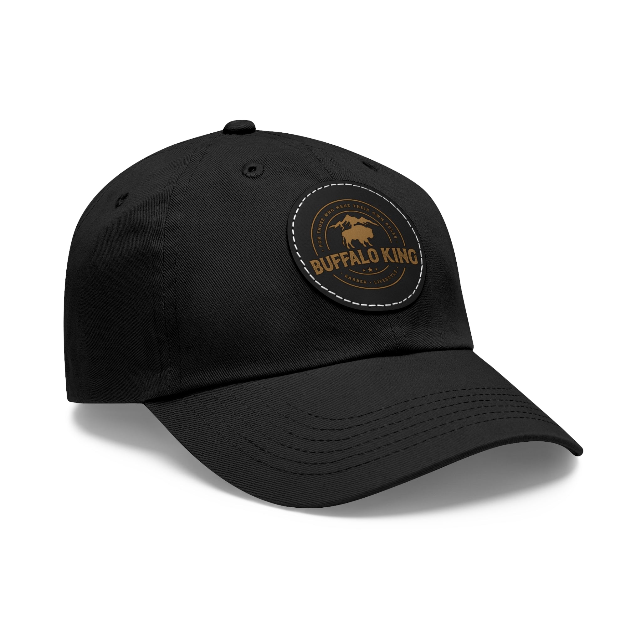 Buffalo King Dad Hat with Leather Patch - Casual Style Cap for Every Occasion