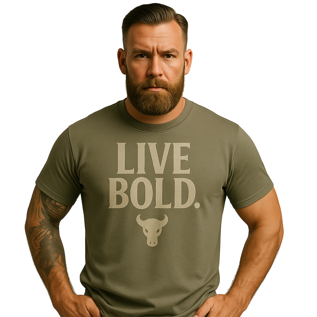 Buffalo King Live Bold Softstyle T-Shirt - Motivational Graphic Tee