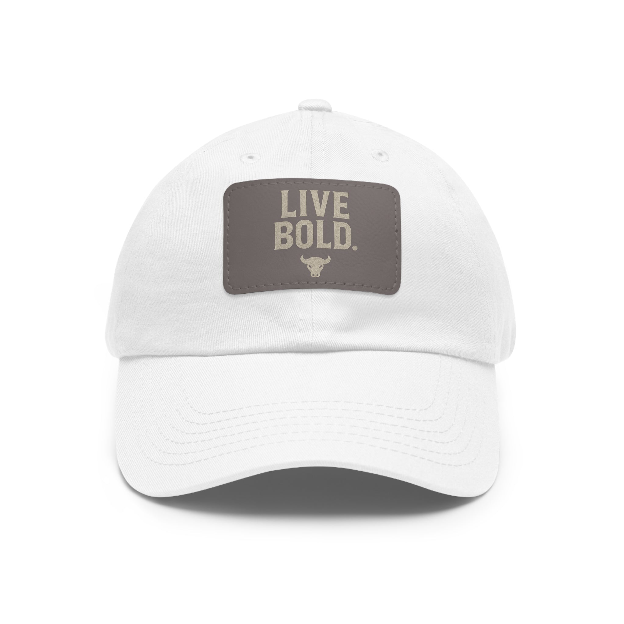 Buffalo King Live Bold Dad Hat with Leather Patch – Adjustable Black Cap for Confident Style