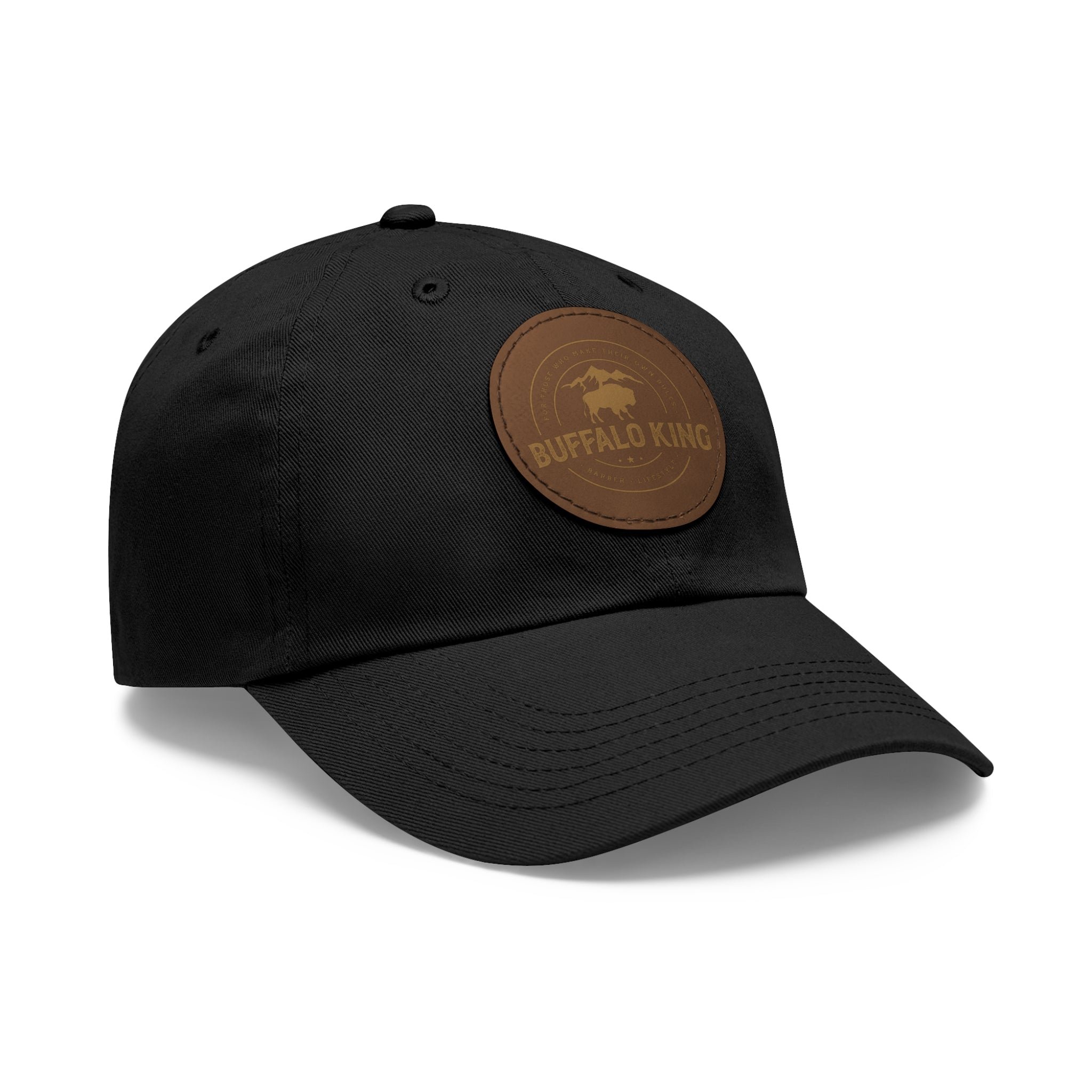 Buffalo King Dad Hat with Leather Patch - Casual Style Cap for Every Occasion