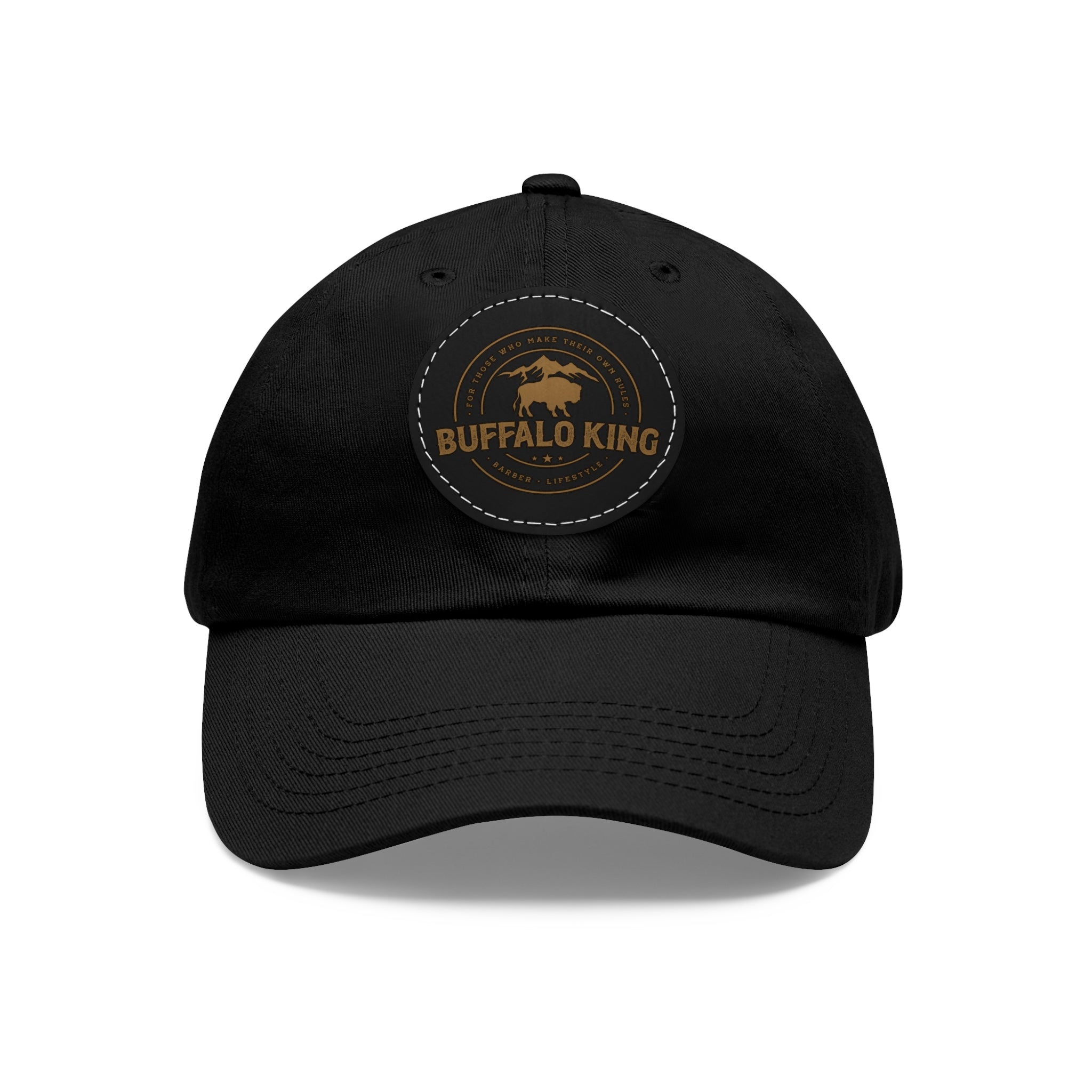 Buffalo King Dad Hat with Leather Patch - Casual Style Cap for Every Occasion