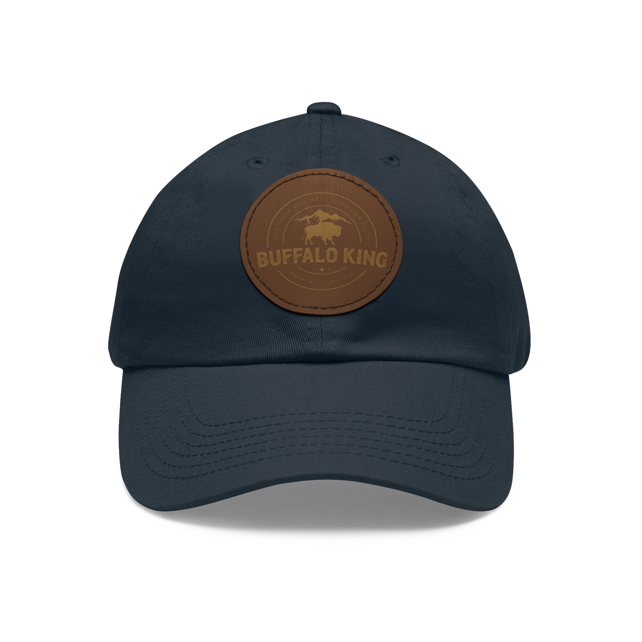 Buffalo King Dad Hat with Leather Patch - Casual Style Cap for Every Occasion