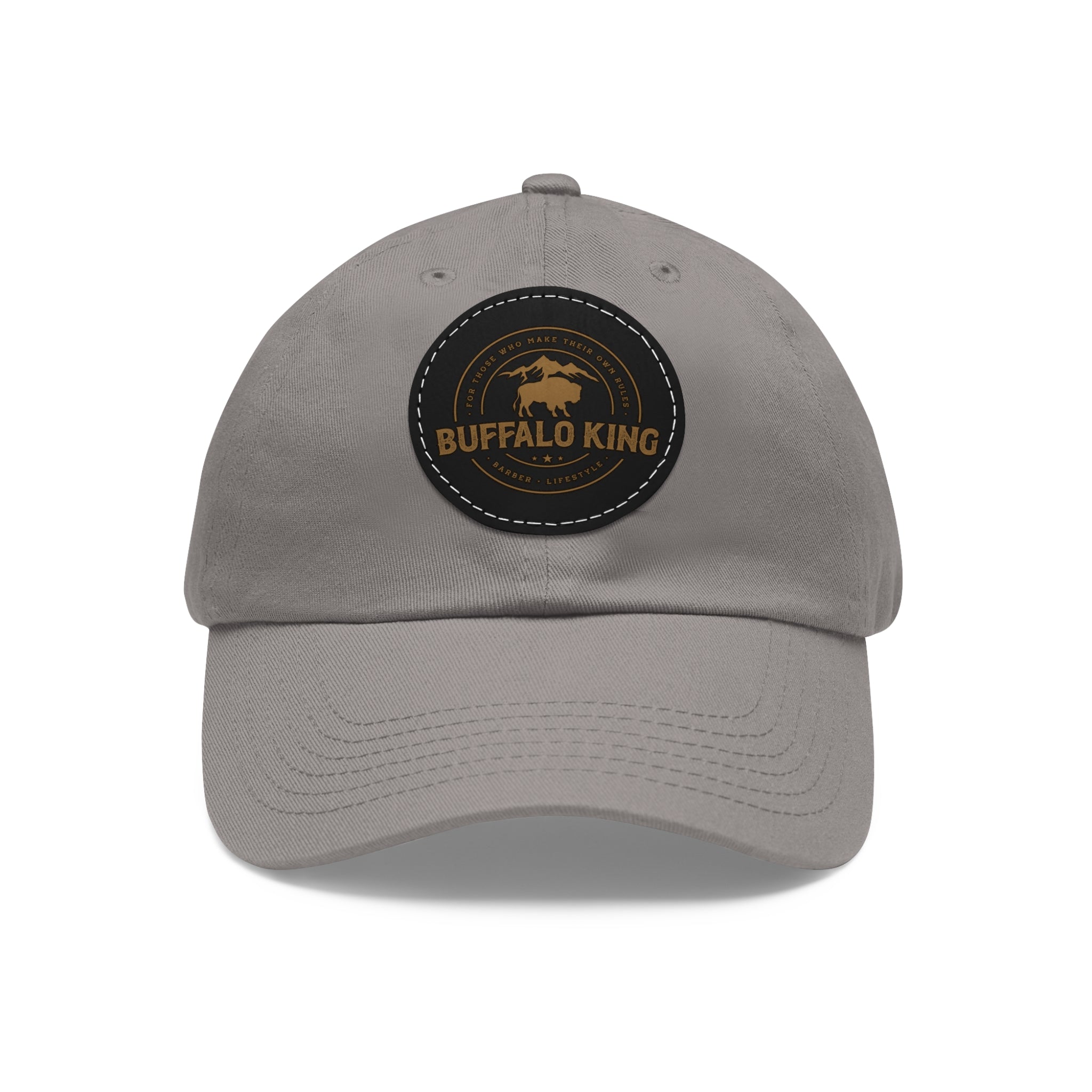 Buffalo King Dad Hat with Leather Patch - Casual Style Cap for Every Occasion