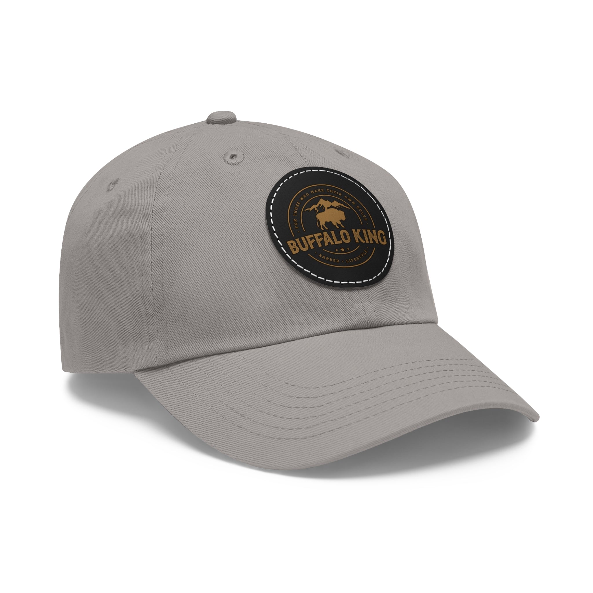 Buffalo King Dad Hat with Leather Patch - Casual Style Cap for Every Occasion