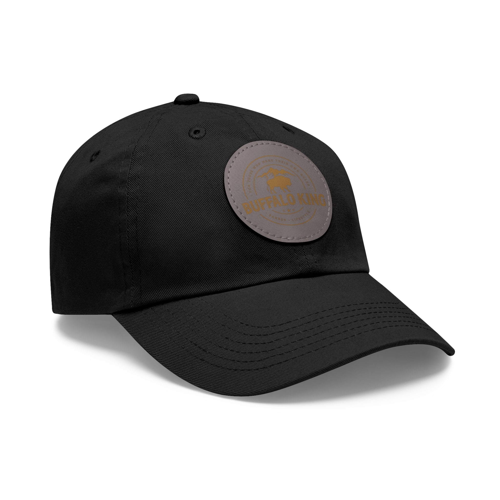 Buffalo King Dad Hat with Leather Patch - Casual Style Cap for Every Occasion