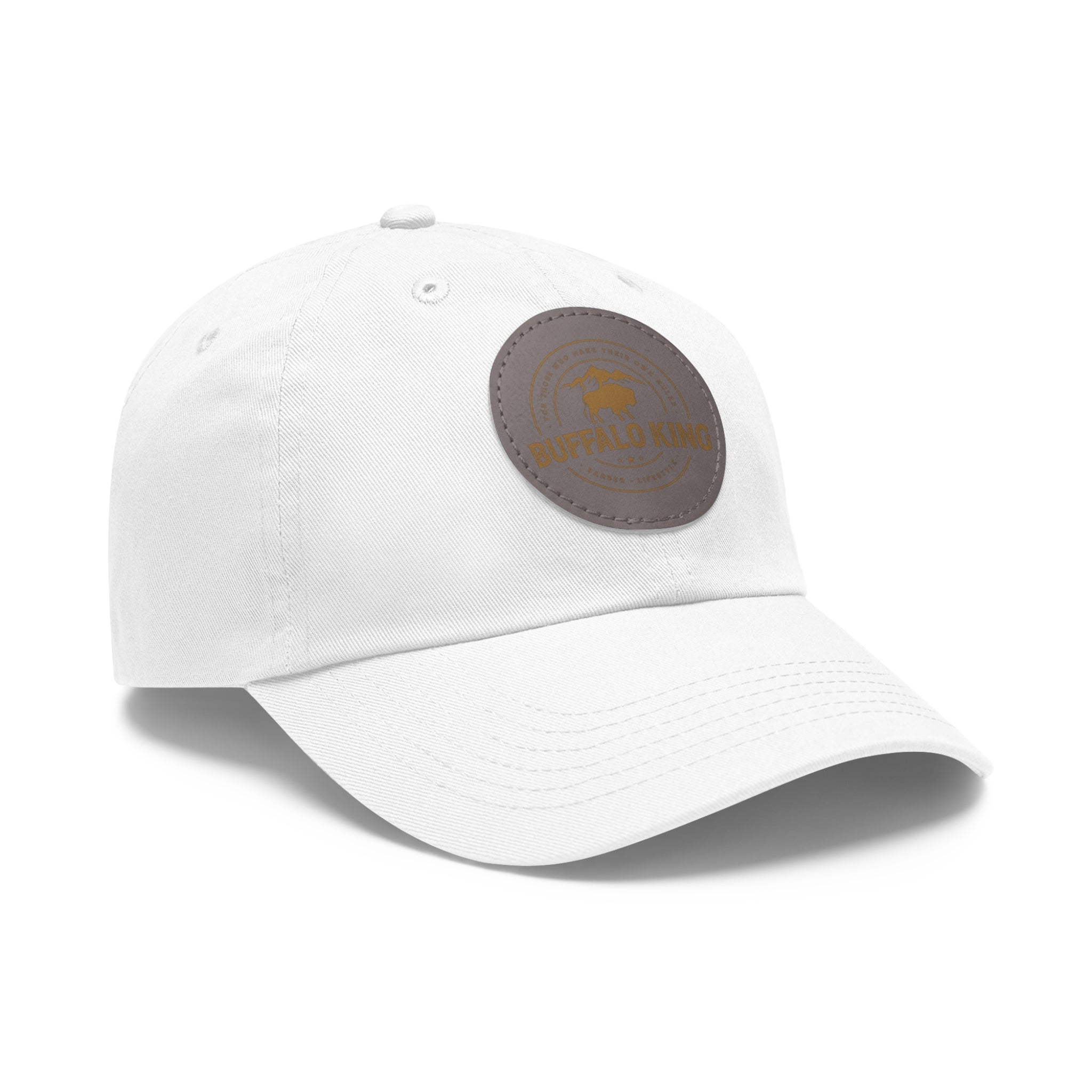 Buffalo King Dad Hat with Leather Patch - Casual Style Cap for Every Occasion