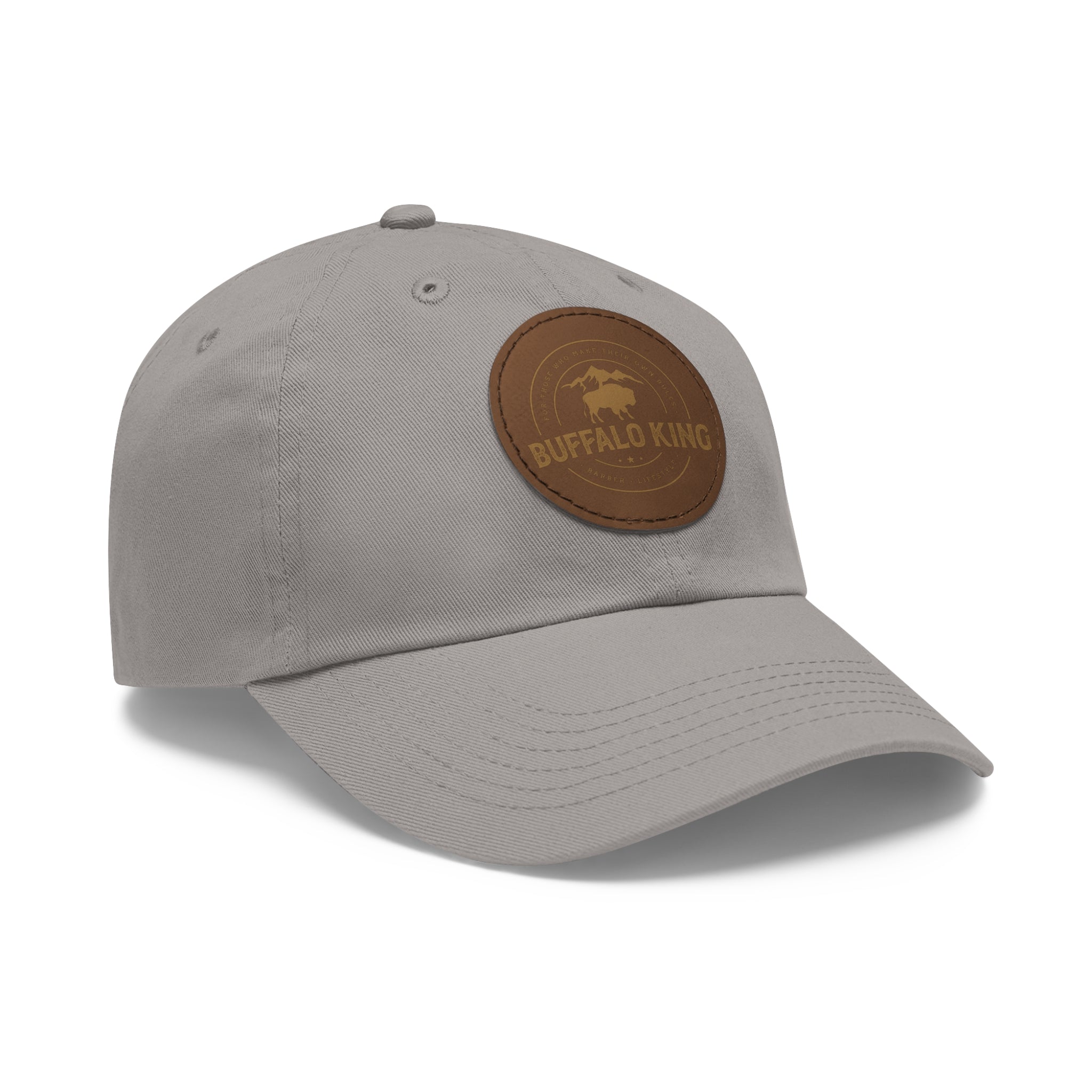 Buffalo King Dad Hat with Leather Patch - Casual Style Cap for Every Occasion