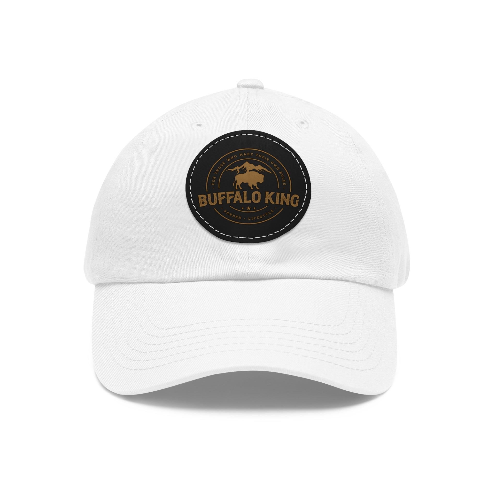Buffalo King Dad Hat with Leather Patch - Casual Style Cap for Every Occasion