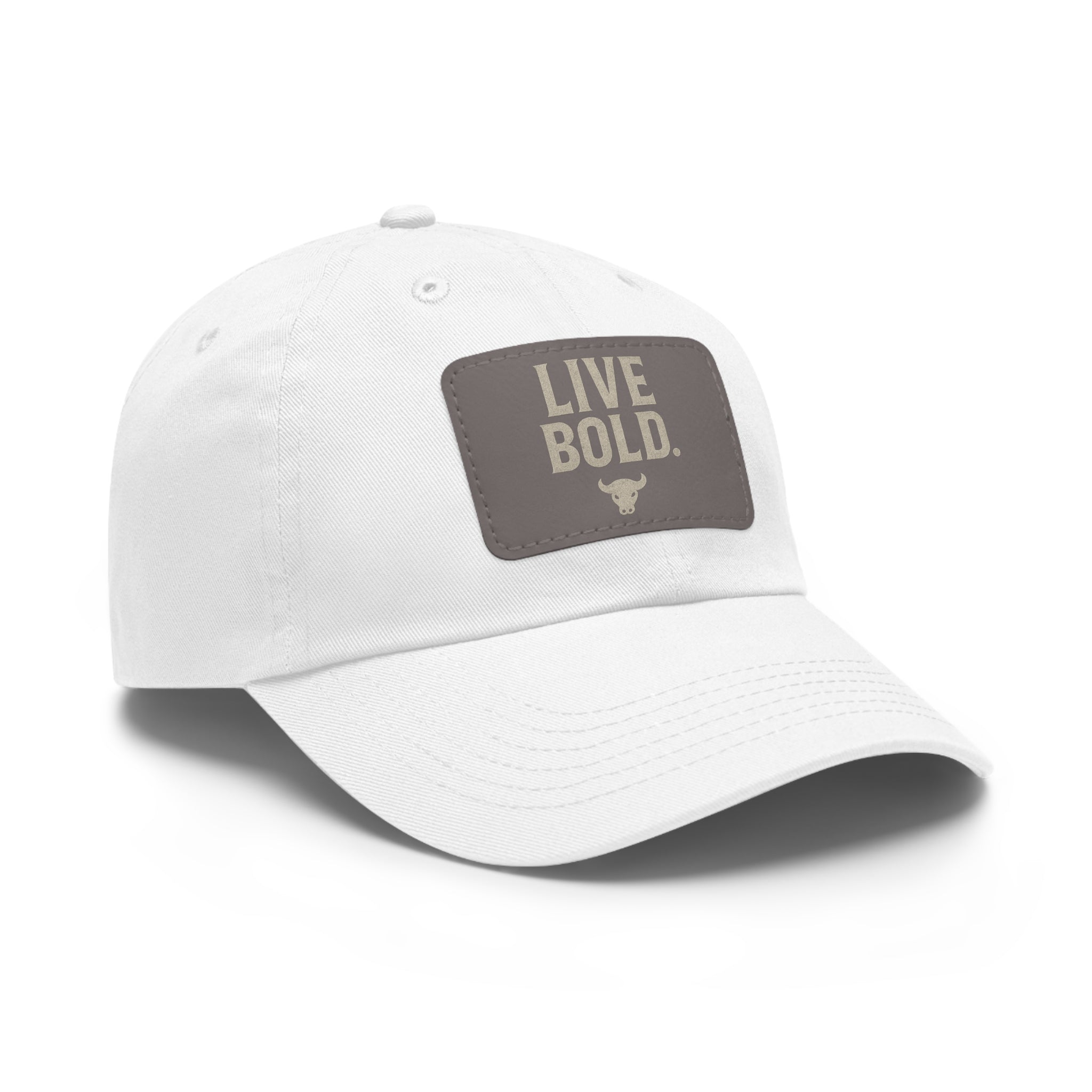 Buffalo King Live Bold Dad Hat with Leather Patch – Adjustable Black Cap for Confident Style