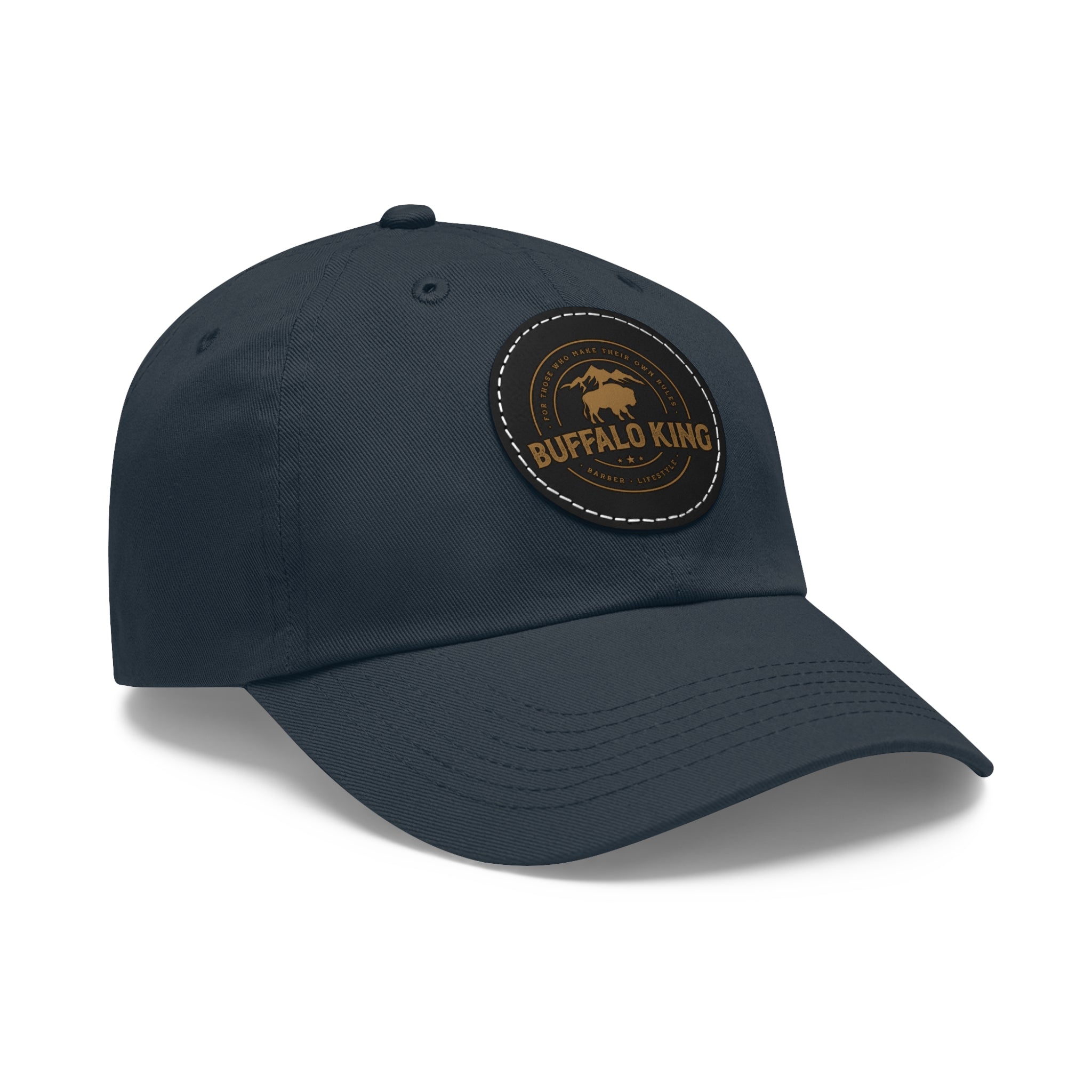 Buffalo King Dad Hat with Leather Patch - Casual Style Cap for Every Occasion