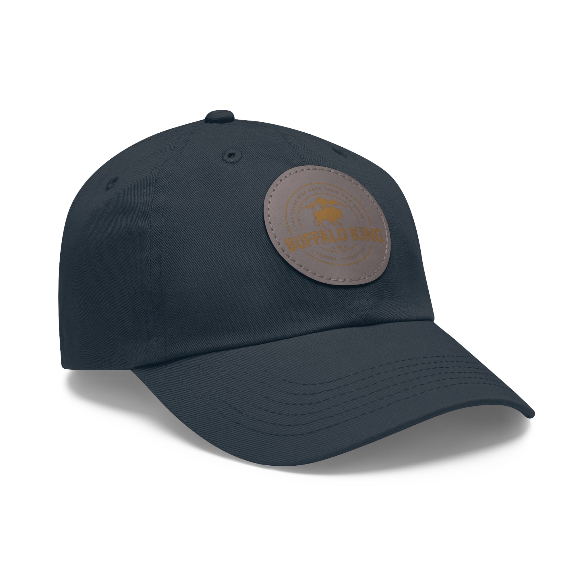 Buffalo King Dad Hat with Leather Patch - Casual Style Cap for Every Occasion