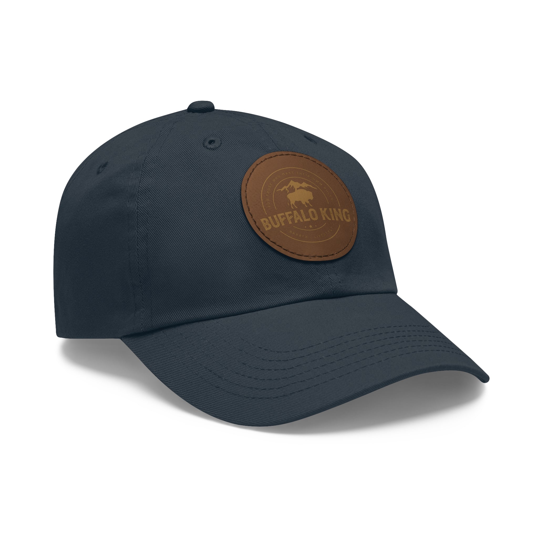 Buffalo King Dad Hat with Leather Patch - Casual Style Cap for Every Occasion