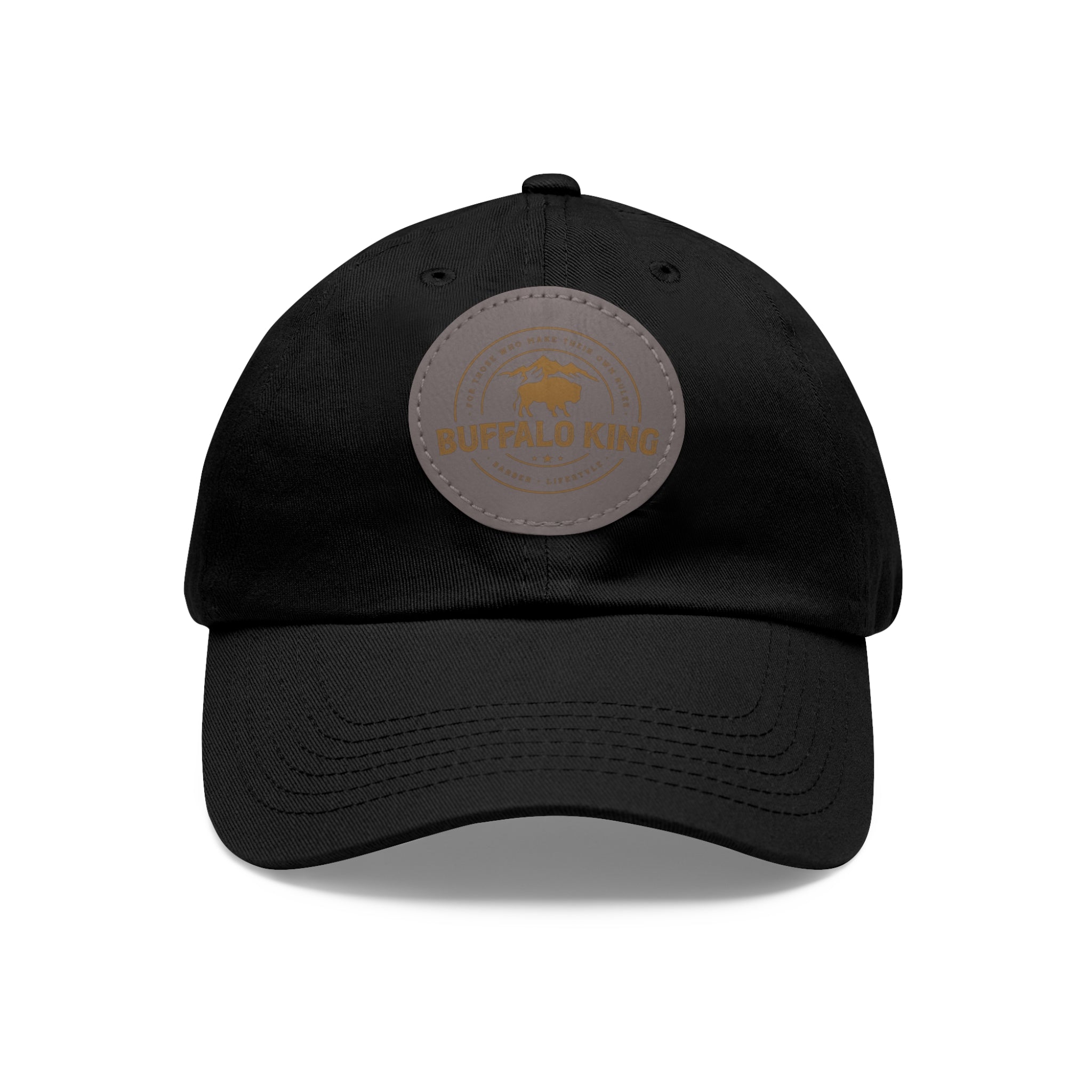 Buffalo King Dad Hat with Leather Patch - Casual Style Cap for Every Occasion