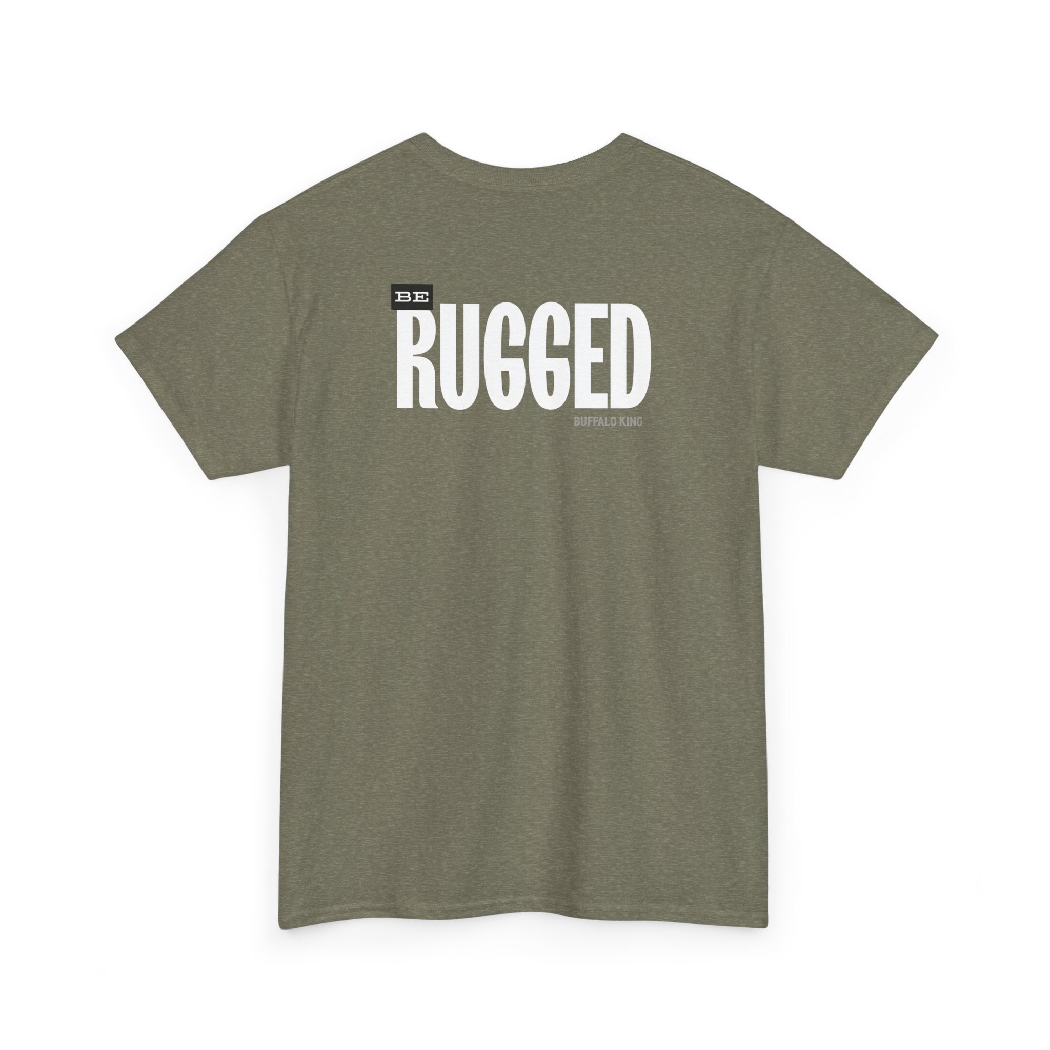 Buffalo King Rugged Heavy Cotton Tee - Casual Wear for Adventurers