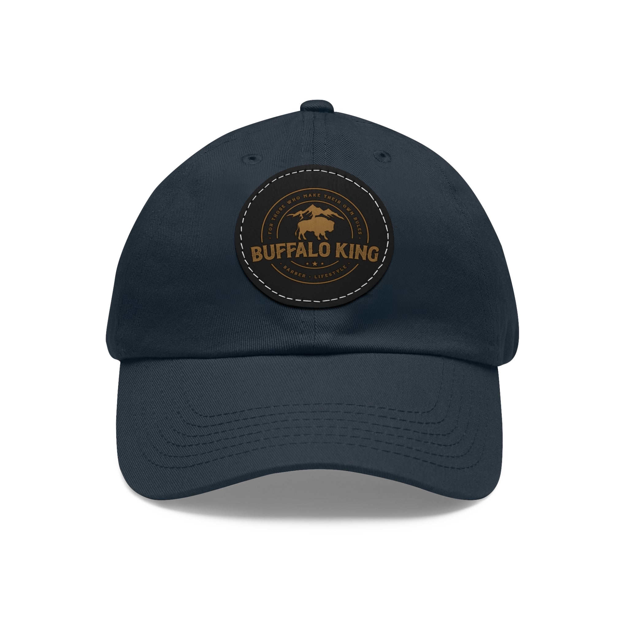 Buffalo King Dad Hat with Leather Patch - Casual Style Cap for Every Occasion
