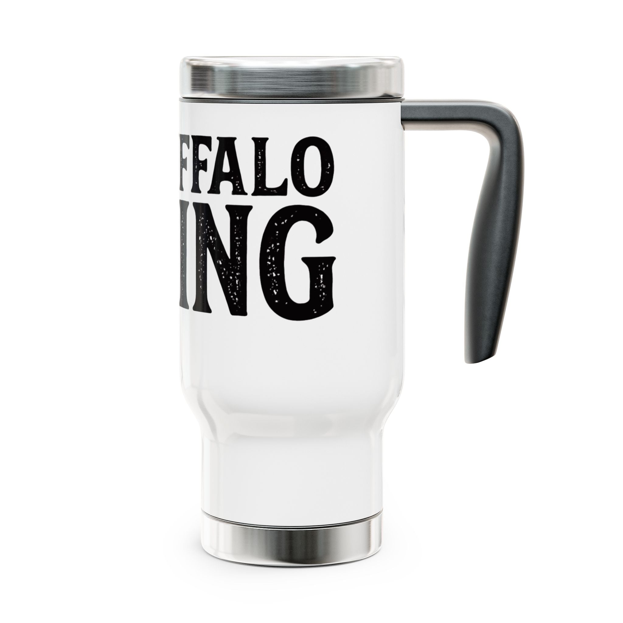 Buffalo King Travel Mug - Stay Wild 14oz Stainless Steel Drinkware for Adventurers