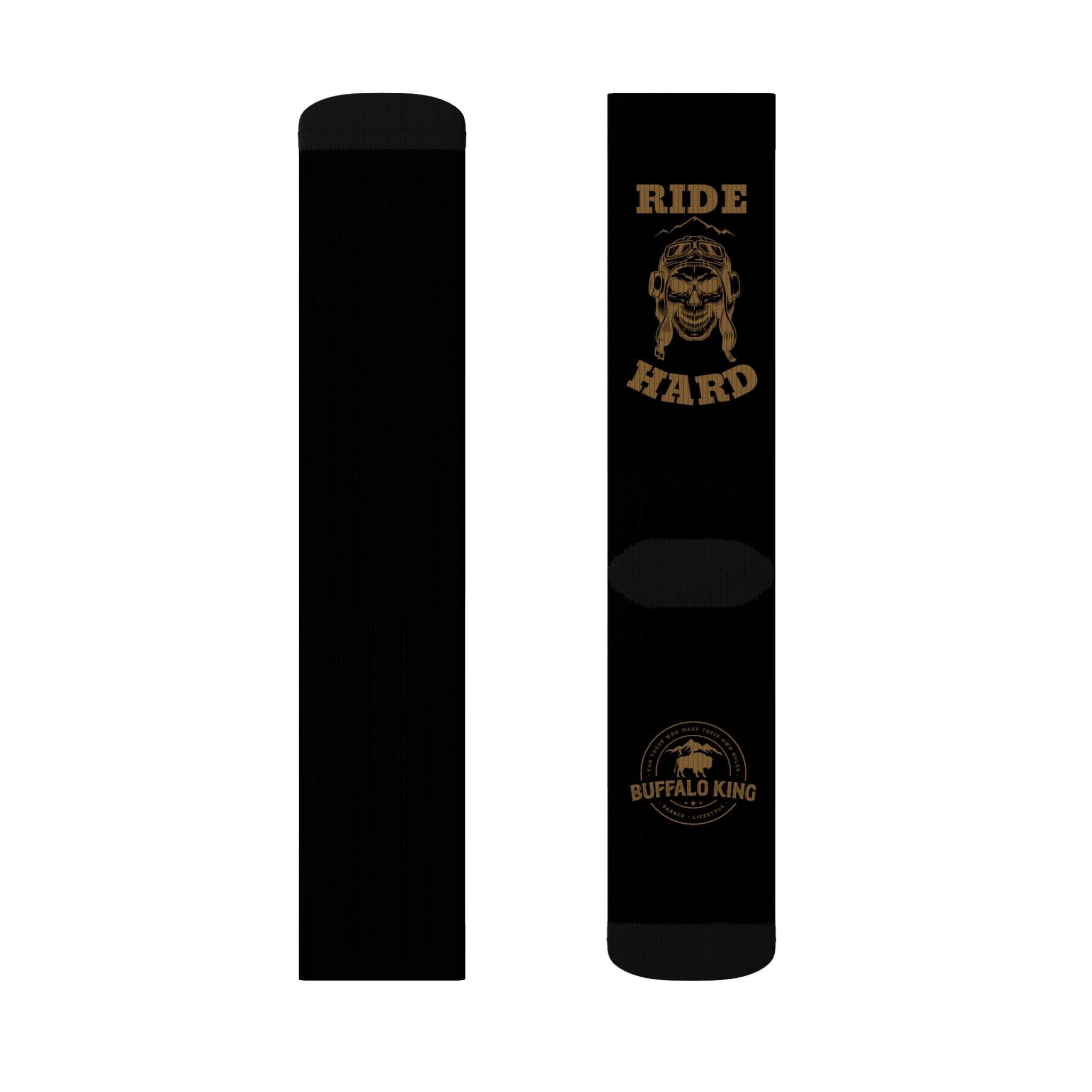 Buffalo King Ride Hard Socks - Stylish & Comfortable Sublimation Socks for Outdoor Enthusiasts