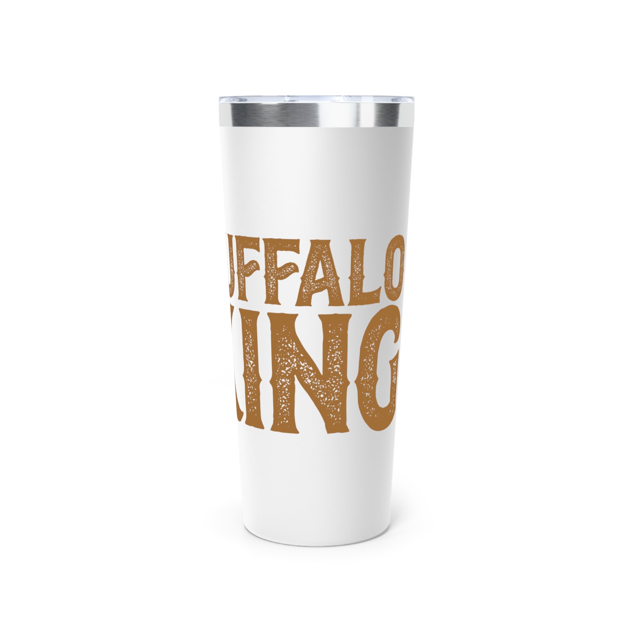 Buffalo King Copper Insulated Tumbler – Ride Hard, Buffalo Kid – 22oz Travel Mug