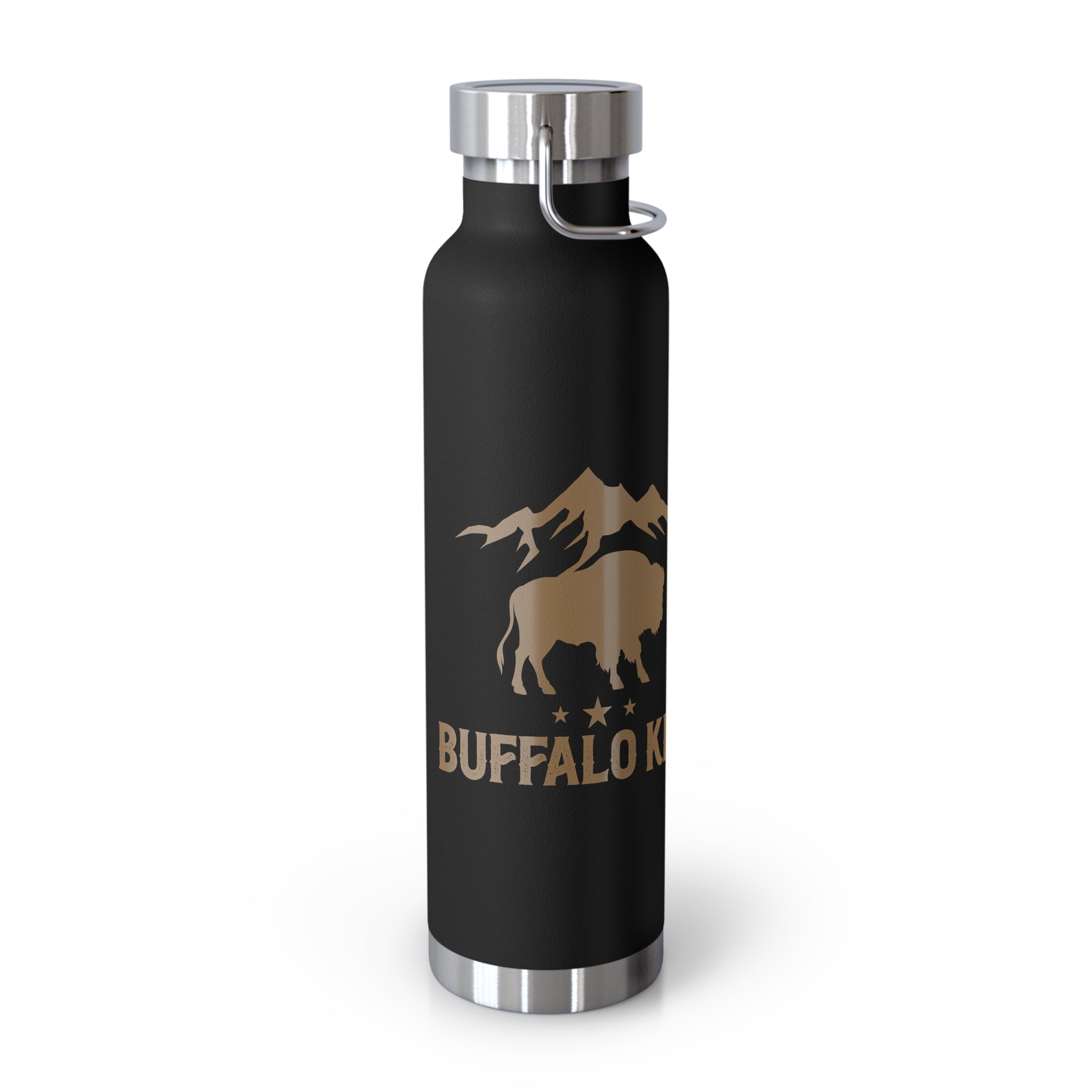 Buffalo King Insulated Water Bottle - 22oz Copper Finish for Adventurers