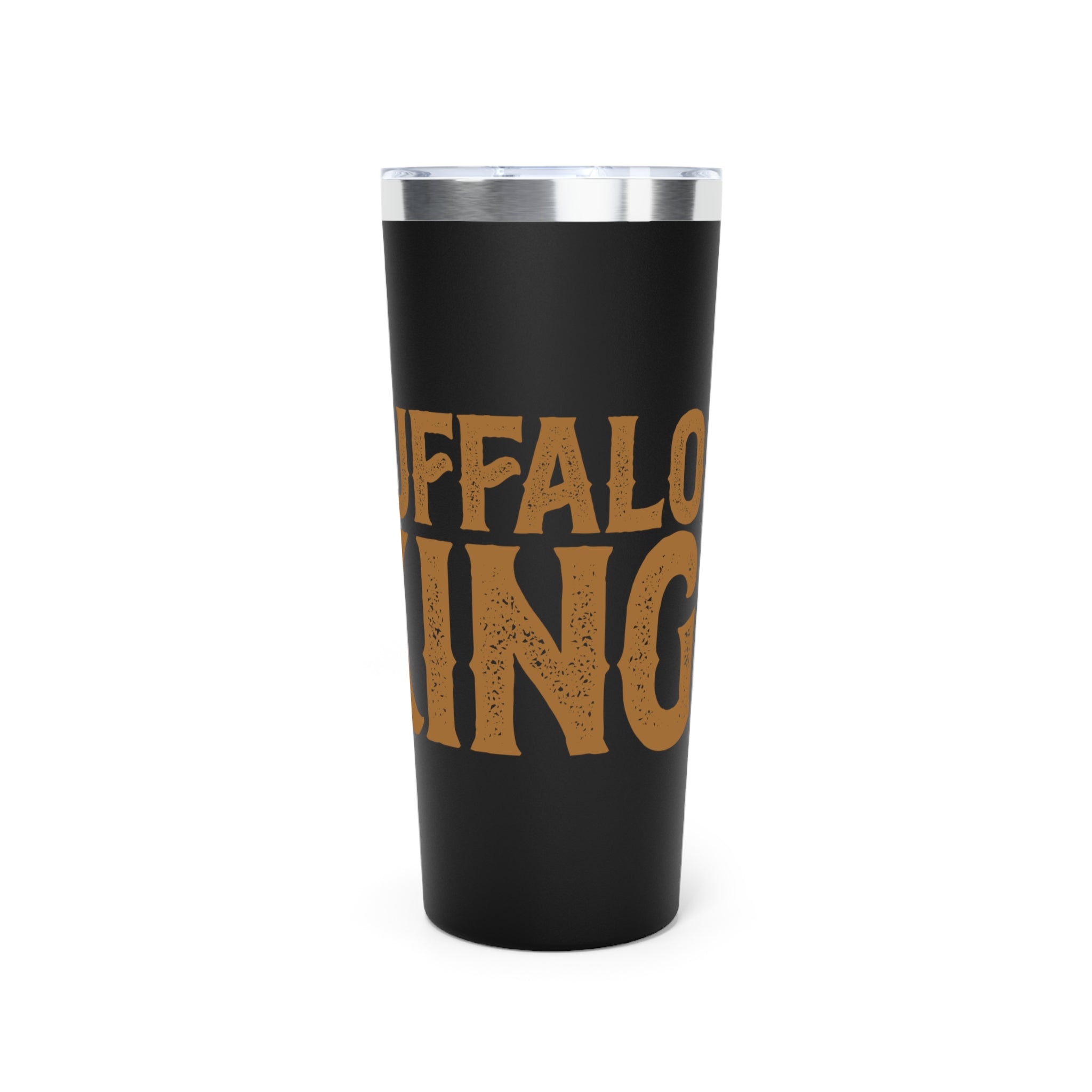 Buffalo King Copper Insulated Tumbler – Ride Hard, Buffalo Kid – 22oz Travel Mug