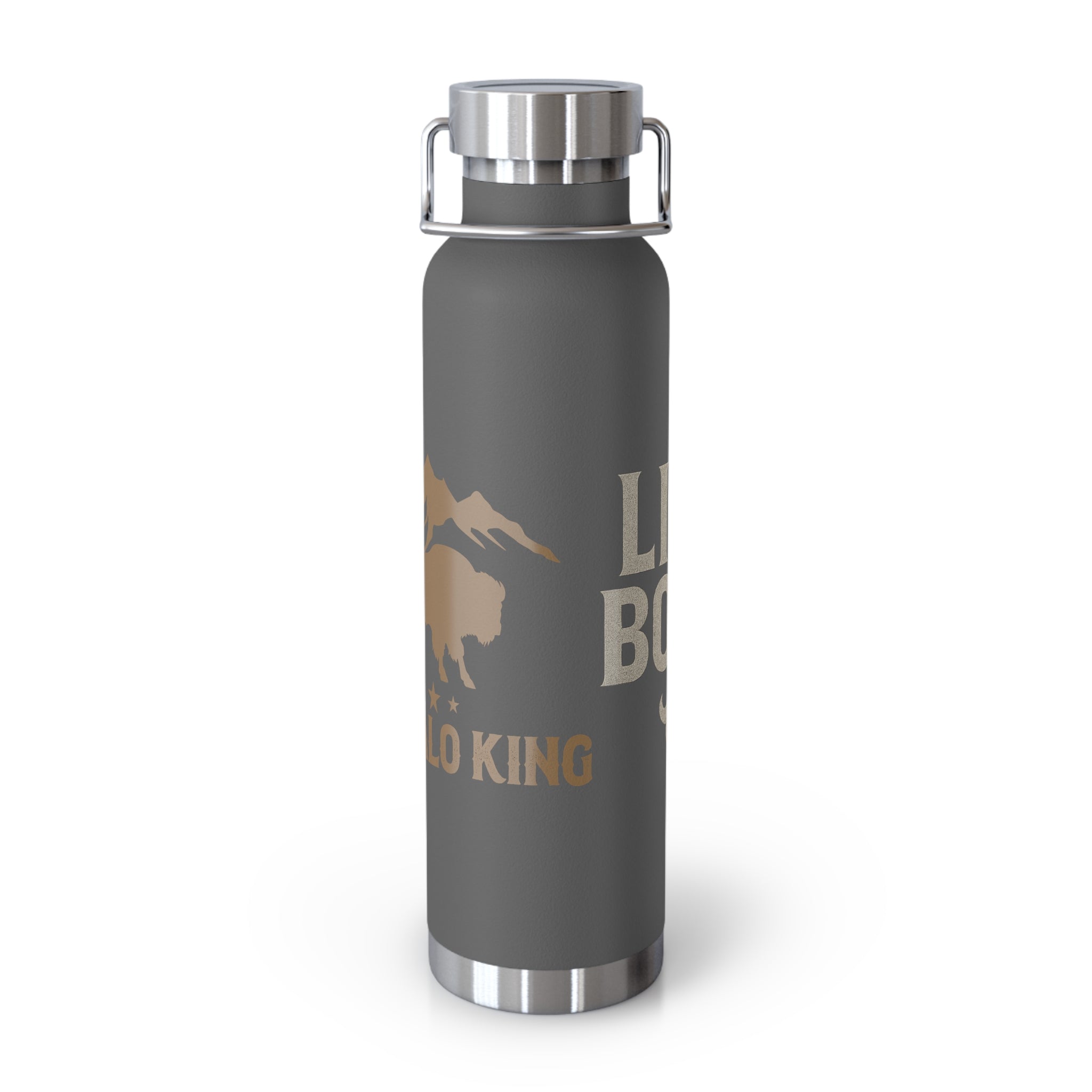 Buffalo King Insulated Water Bottle - 22oz Copper Finish for Adventurers