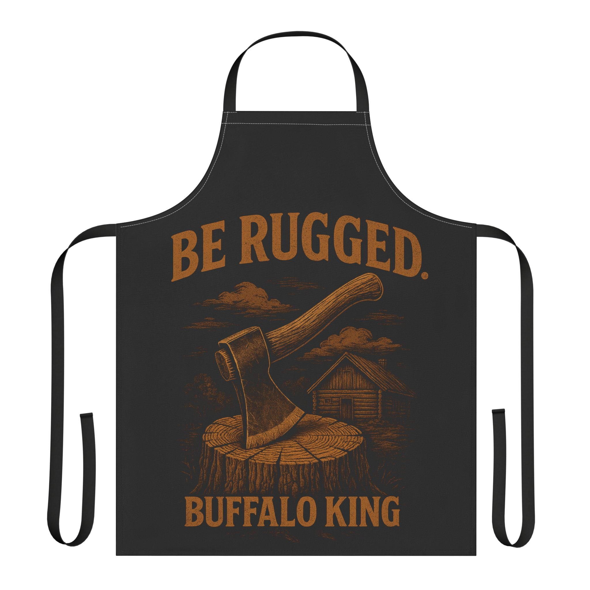 Buffalo King Rugged Apron with 5-Color Straps | Outdoor Cooking Gear | Perfect for BBQs & Gifts