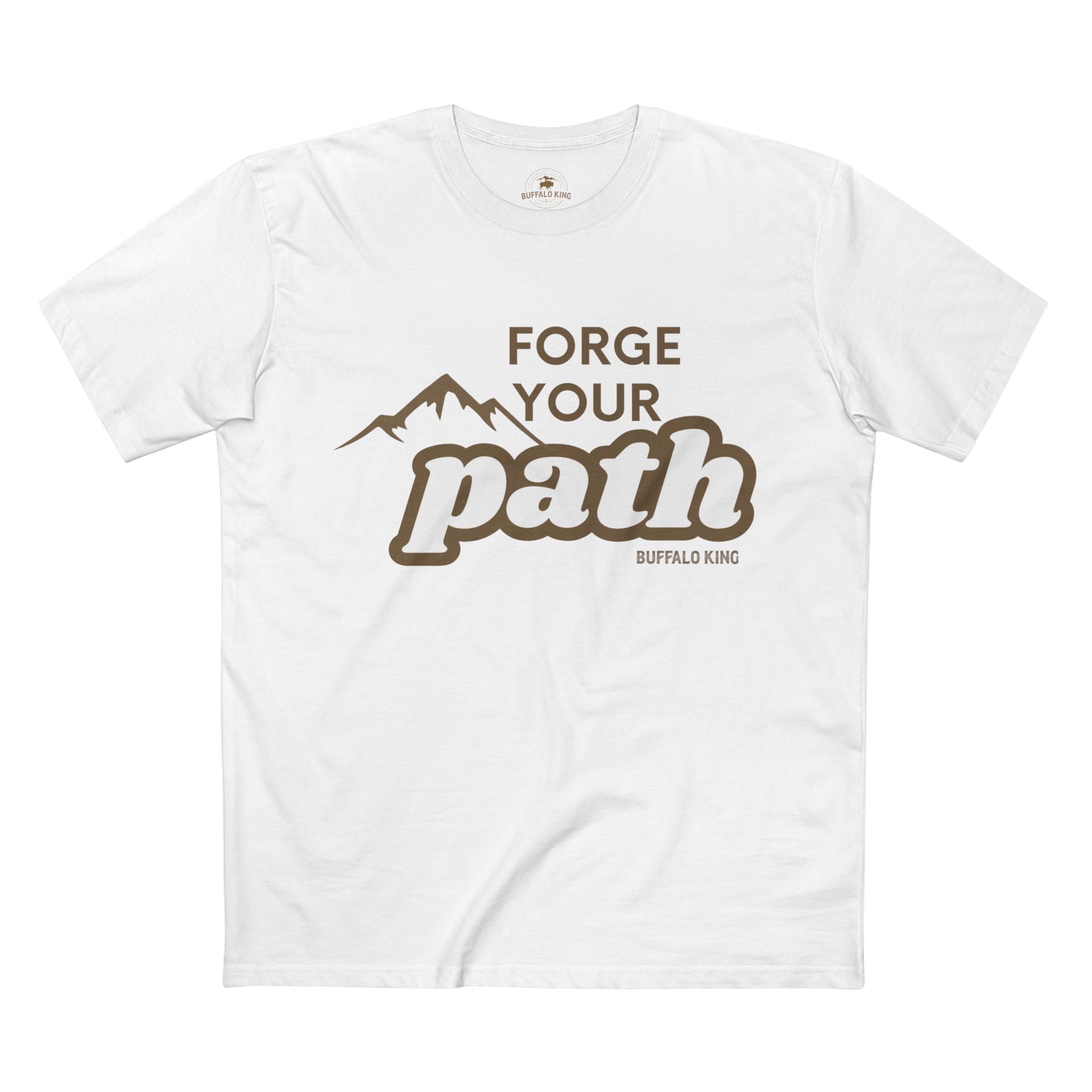 Buffalo King Adventure-Inspired Adult Staple Tee – 'Forge Your Path'