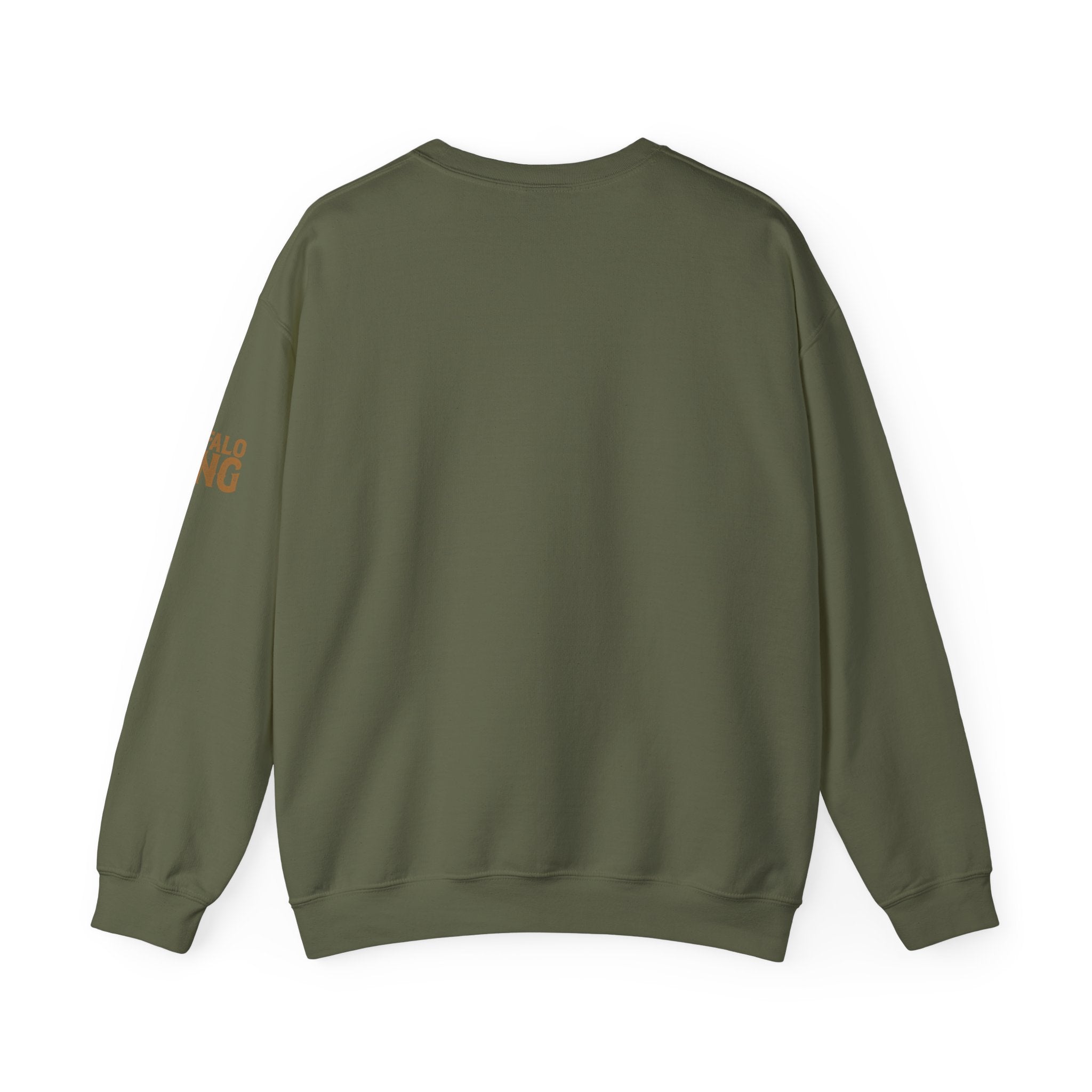 Buffalo King Crewneck Sweatshirt - Ride Hard Motorcycle Vibe