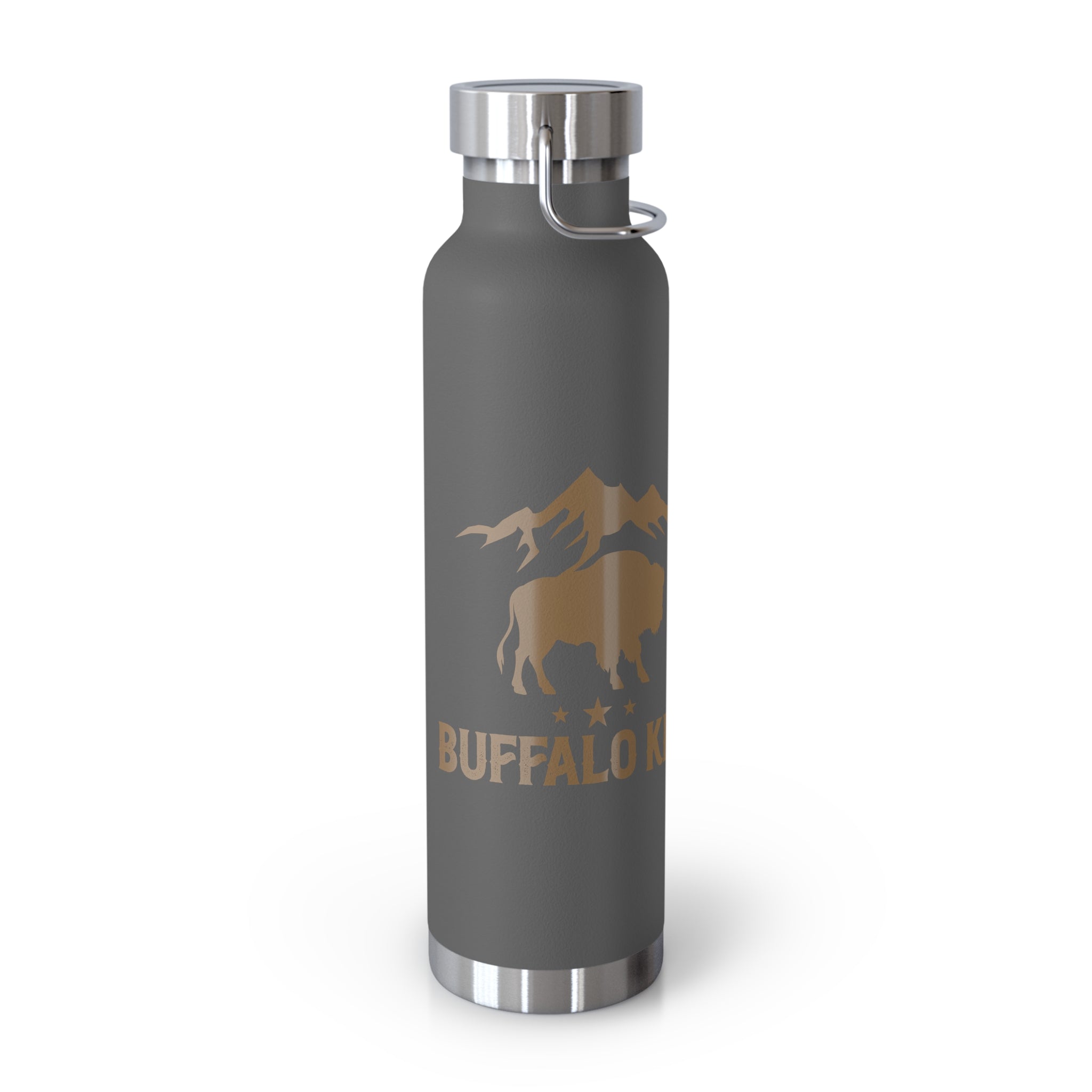 Buffalo King Insulated Water Bottle - 22oz Copper Finish for Adventurers