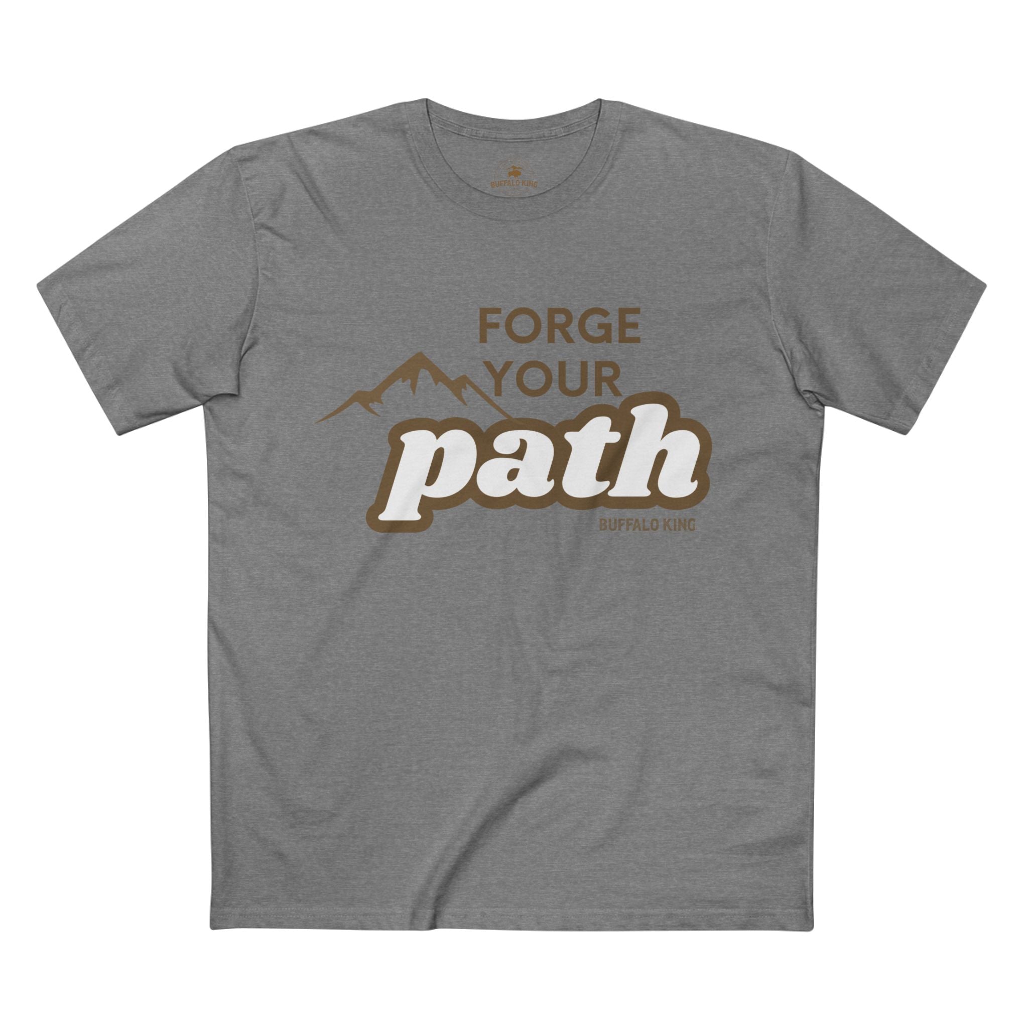 Buffalo King Adventure-Inspired Adult Staple Tee – 'Forge Your Path'