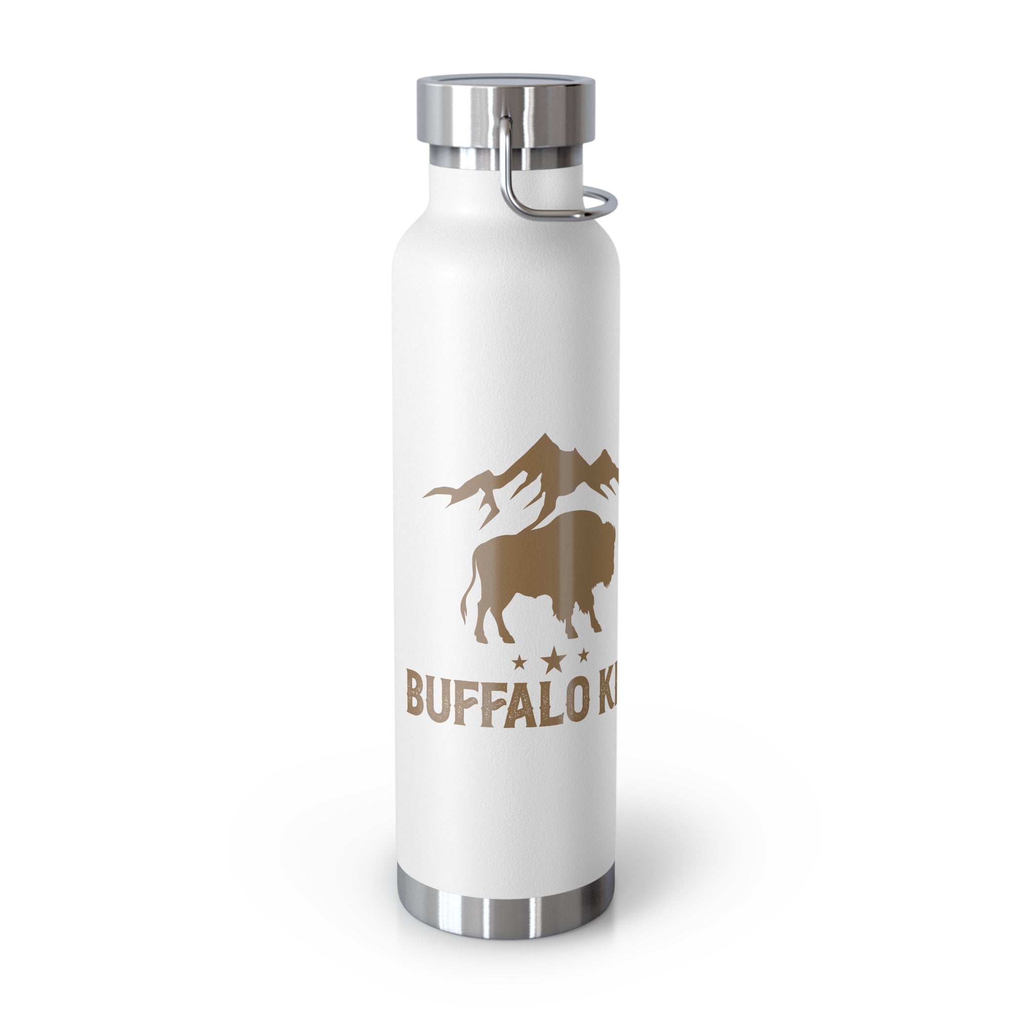 Buffalo King Insulated Water Bottle - 22oz Copper Finish for Adventurers